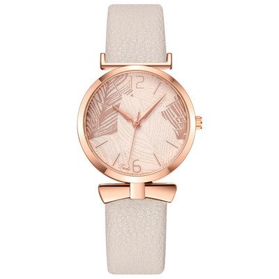 Sat s narukvicom Ženski remen Kvarcni satovi Ženski digitalni uzorak lišća Modni ženski ručni sat Ženski sat Montre Femme