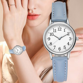 Japan Movement Női Kvarc óra Arab számok Egyszerű számlap PU bőr szíj Lady Candy Szín Montre Femme Reloj Mujer
