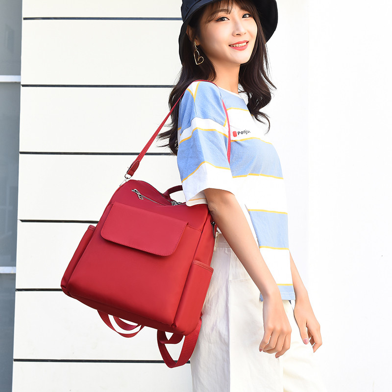 2021. gada mugursoma Modes Oksfordas audums Sieviešu mugursoma pusaudzei Jauna tendence Studentu skolas somas Daudzkabatu plecu somas sievietēm