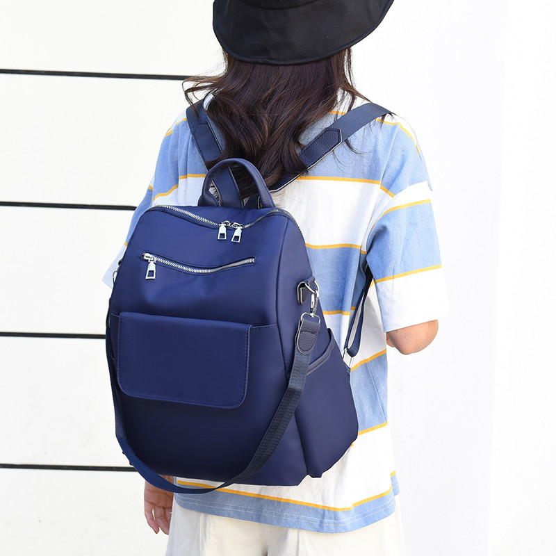 2021. gada mugursoma Modes Oksfordas audums Sieviešu mugursoma pusaudzei Jauna tendence Studentu skolas somas Daudzkabatu plecu somas sievietēm