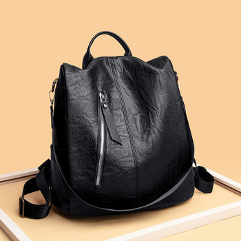 Голяма раница за пътуване 2021 г. Дамска чанта от PU кожа Ученическа чанта за момичета Дамска чанта Женска раница през рамо на гърба mochila Дамска раница
