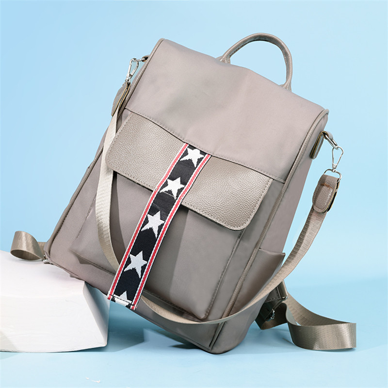 2021-es hátizsák Új trend női hátizsák Divat alkalmi női hátizsák Nylon iskolatáskák Tizenéves lány válltáskák Női