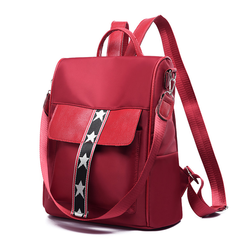 2021-es hátizsák Új trend női hátizsák Divat alkalmi női hátizsák Nylon iskolatáskák Tizenéves lány válltáskák Női