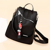 Naujas 2021 m. mokyklinis krepšys paauglėms mergaičių mokyklinė kuprinė Moteriška madinga nailono kuprinė Moteriška kuprinė nuo vagystės per petį