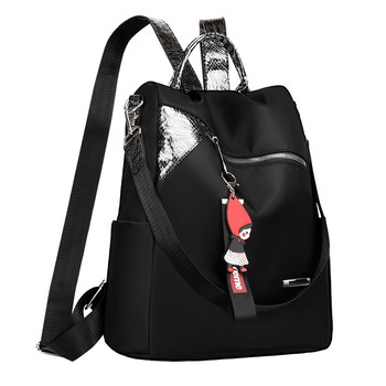 Нова ученическа чанта от 2021 г. за тийнейджърки, ученическа раница, дамска модна найлонова дамска раница, чанта за рамо против кражба