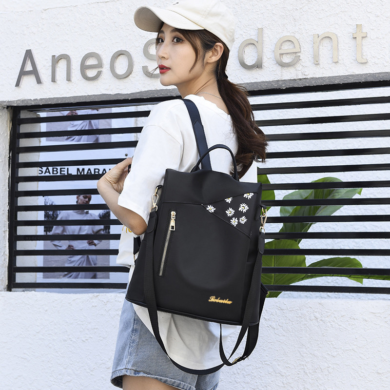 Női kis iskolatáska jelvény Női hátizsákok Új, szép multifunkcionális hátizsák Tizenéves lány Gyűrűs csat Hordozható utazótáska