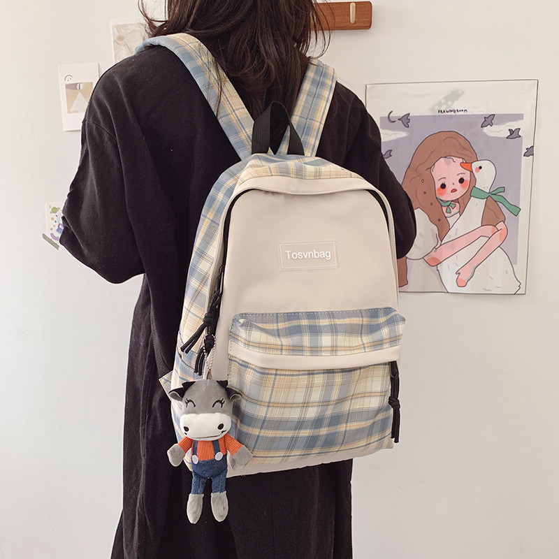 Tinédzser lányoknak iskolai hátizsák, női, új, 2021-es divatos nylon női hátizsák, lopásgátló válltáska, új iskolatáska