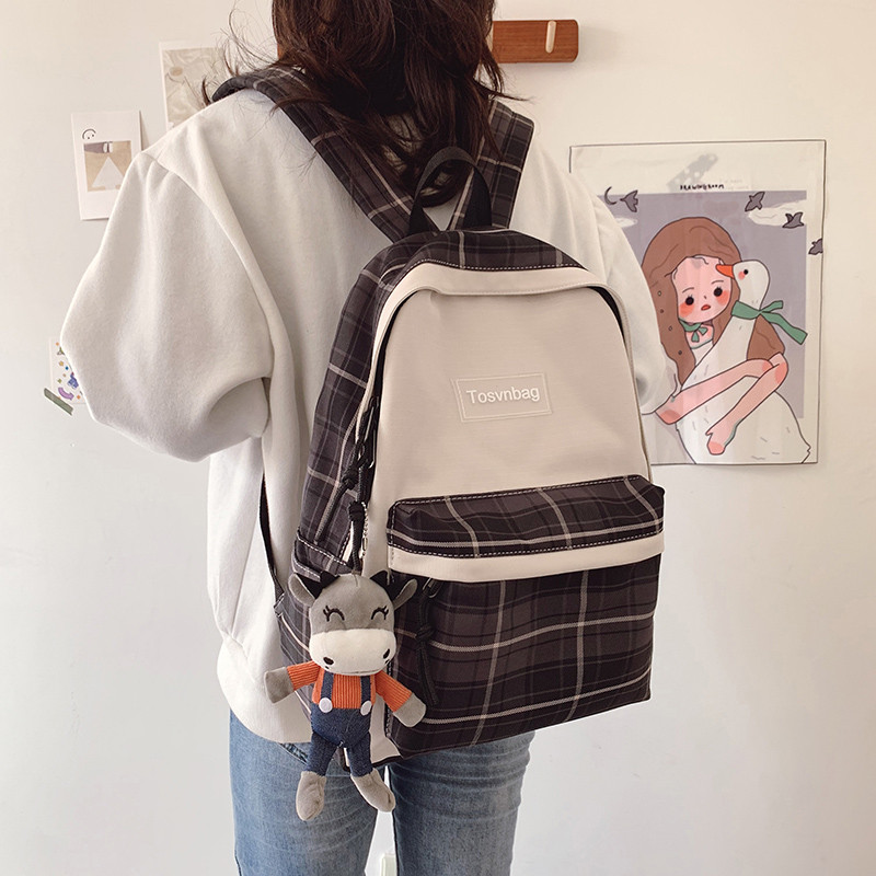 Tinédzser lányoknak iskolai hátizsák, női, új, 2021-es divatos nylon női hátizsák, lopásgátló válltáska, új iskolatáska