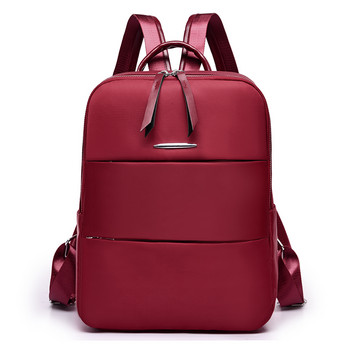 Нова тенденция Женска раница Модна дамска раница с голям капацитет Едноцветна тийнейджърска ученическа чанта Женска чанта през рамо Bagpack 2021