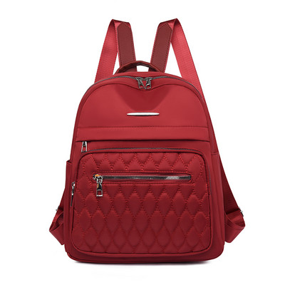 Női hátizsák iskolai válltáska tinédzser lányoknak, dupla cipzáras hátizsákok Kiváló minőségű Oxford nagy kapacitású utazási hátizsákok