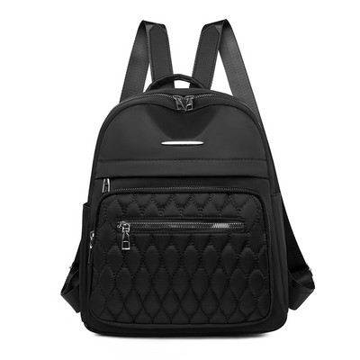 Női hátizsák iskolai válltáska tinédzser lányoknak, dupla cipzáras hátizsákok Kiváló minőségű Oxford nagy kapacitású utazási hátizsákok