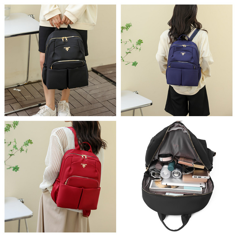 Ženski vodootporni najlonski ruksaci Modni svestrani ženski ruksaci Školske torbe Visokokvalitetni putni ruksak velikog kapaciteta