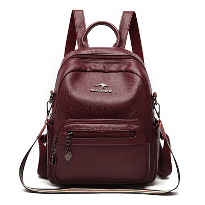 Alkalmi női hátizsák erszényes bőr lopásgátló hátizsák Mochila Feminina könnyű iskolai válltáska tinédzser lányoknak
