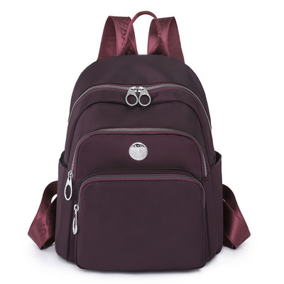 Sieviešu neilona mugursomas Modes Sieviešu ikdienas ceļojumu mugursoma Daudzfunkcionāla plecu soma Pusaudžu meiteņu ceļojumu skolas soma