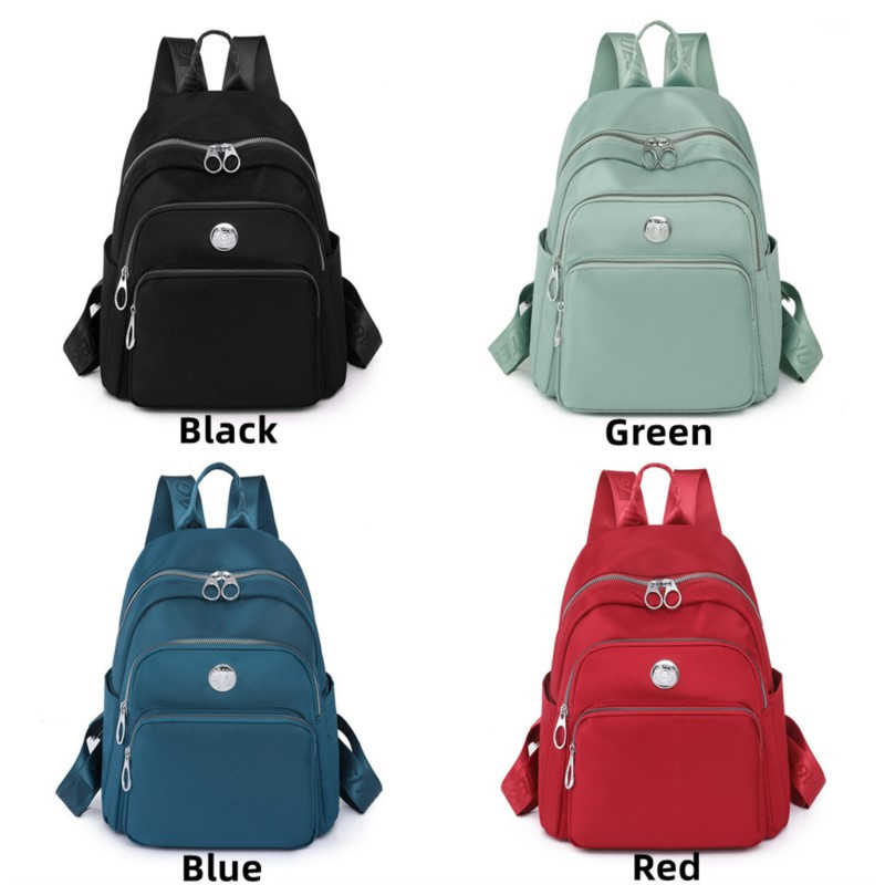 Sieviešu neilona mugursomas Modes Sieviešu ikdienas ceļojumu mugursoma Daudzfunkcionāla plecu soma Pusaudžu meiteņu ceļojumu skolas soma