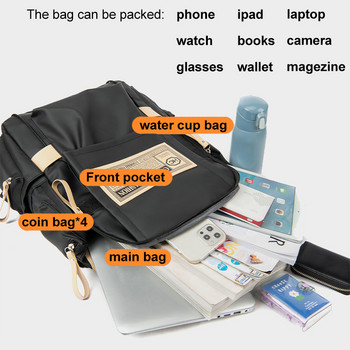 Модна дневна раница Мъжки Дамски ученически чанти за тийнейджърки Лаптоп Ученически чанти с голям капацитет за момчета Пътна чанта
