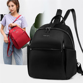 Új iskolatáska tinédzser lányoknak Iskolai hátizsák női divatos hátizsák Oxford textil női hátizsák lopásgátló válltáska