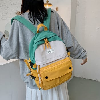 Ученически раници за тийнейджъри Момичета Момчета Пътуване Многофункционална дамска раница Модна младежка корейска чанта през рамо Раница за лаптоп