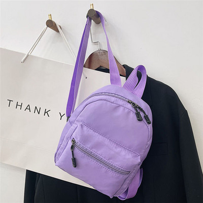 Mini Women`s Backpacks Black Trend Nylon Female Bag Small School Bags White Rucksack For Teen Girls Casual Backpack Mochila