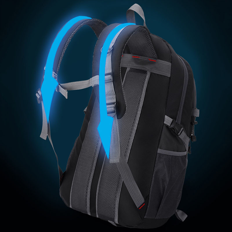 40 l didelės talpos kuprinė nailoninė, vandeniui atspari laisvalaikio kelionių kuprinė žygiams kempingo alpinizmo krepšys jaunimo sportinis krepšys