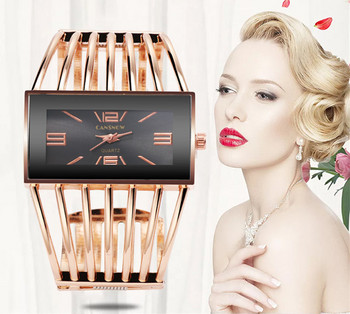 Γυναικείο ρολόι CANSNOW Πολυτελές ρολόι βραχιόλι με βραχιόλι με ροζ χρυσό Ρολόι Γυναικείο φόρεμα Ρολόι Γυναικείο ρολόι χειρός για κορίτσια Saati Relojes