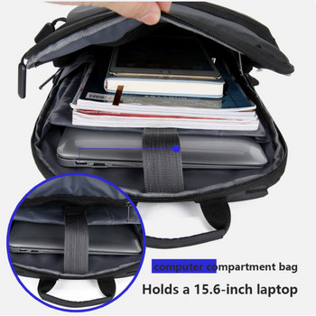 Σακίδιο φορητού υπολογιστή 15,6 ιντσών Εξαιρετικά ελαφριά τσάντα πλάτης για άνδρες Λεπτές ανδρικές επαγγελματικές τσάντες πλάτης