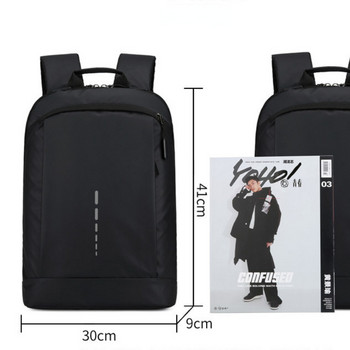 Раница за лаптоп 15,6 инча ултра лека мъжка чанта за гръб Тънка мъжка стилна раница Бизнес чанти