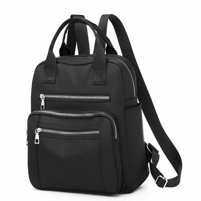 Casual Oxford Backpack Γυναικείες Μαύρες αδιάβροχες νάιλον σχολικές τσάντες για έφηβες υψηλής ποιότητας Fashion Travel Tote Packbag