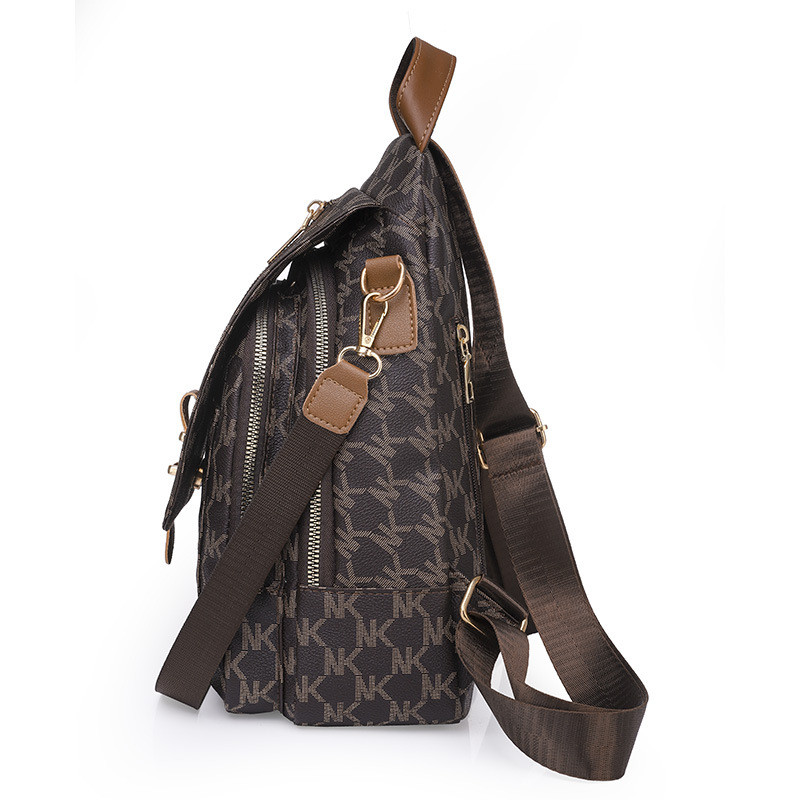 Európai és amerikai pu puha bőr hátizsák női diák iskolatáska, divatos, nagy kapacitású, üzleti utazó női hátizsák