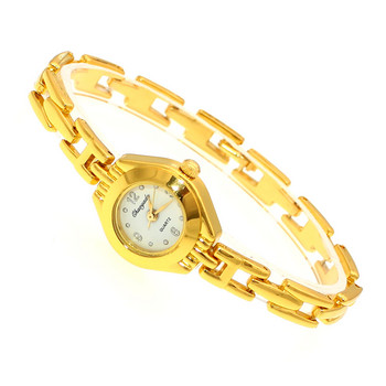 Χαριτωμένο γυναικείο βραχιόλι ρολόι Mujer Golden Relojes Ρολόι χαλαζία με μικρό καντράν Δημοφιλή γυναικεία κομψά ρολόγια χειρός Hour