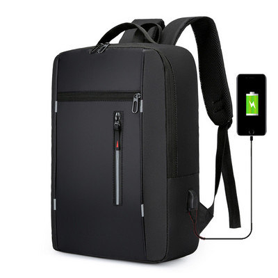 Αδιάβροχο Business Backpack Ανδρικά USB Σχολικά Σακίδια Σακίδιο πλάτης Laptop Τσάντες μεγάλης χωρητικότητας για άνδρες Τσάντες πλάτης