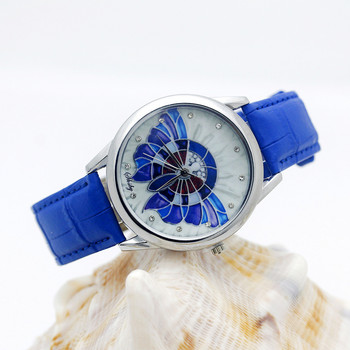 Κομψό γυναικείο ρολόι χειρός Shsby Sweet Flower Quartz Γυναικείο ρολόι πολυτελείας για γυναίκες κορίτσια Δώρο 2