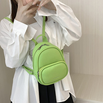 Дамска чанта Раница 2022 г. Нова малка квадратна чанта Чанта през рамо Чанта в цвят бонбон Модна малка раница за пътуване Сладка раница