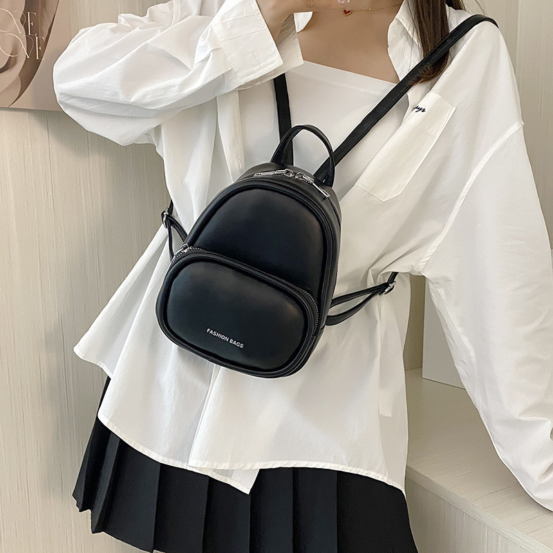 Rucsac de damă 2022, geantă nouă, mică, pătrată, geantă de umăr, geantă de culoare bomboană, rucsac mic de călătorie, rucsac drăguț