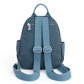 Дамска ежедневна раница Модна мини найлонова ученическа чанта за момичета Минималистични плътни леки малки раници за пътуване Mochilas