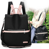 Σακίδιο ταξιδιού πίσω Ανοιχτή αντικλεπτική τσάντα ασφαλείας για καθημερινή γυναικεία τσάντα ώμου μεγάλης χωρητικότητας Αδιάβροχη Casual