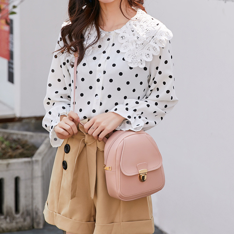 Rucsac pentru fete în stil coreean 2022, rucsac mic multifuncțional pentru femei, genți de mână de umăr, mini rucsac pentru femei, pachet de geanți de școală