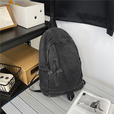Τζιν Γυναικεία ρετρό σακίδιο πλάτης Τσάντα ταξιδιού Τσάντα μεγάλης χωρητικότητας Σχολικές τσάντες κολλεγίου για έφηβα κορίτσια Rugtas