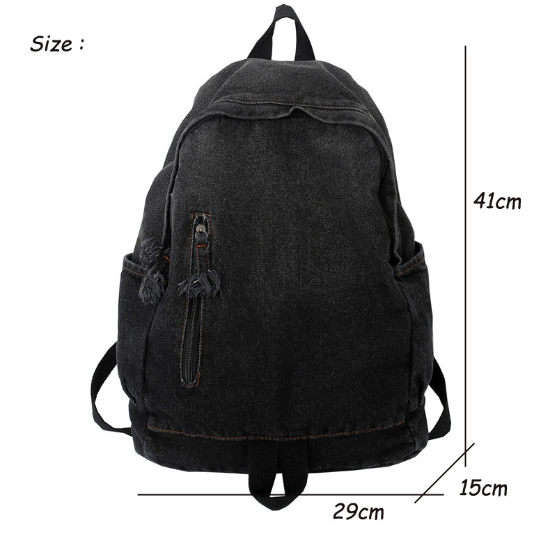 Τζιν Γυναικεία ρετρό σακίδιο πλάτης Τσάντα ταξιδιού Τσάντα μεγάλης χωρητικότητας Σχολικές τσάντες κολλεγίου για έφηβα κορίτσια Rugtas