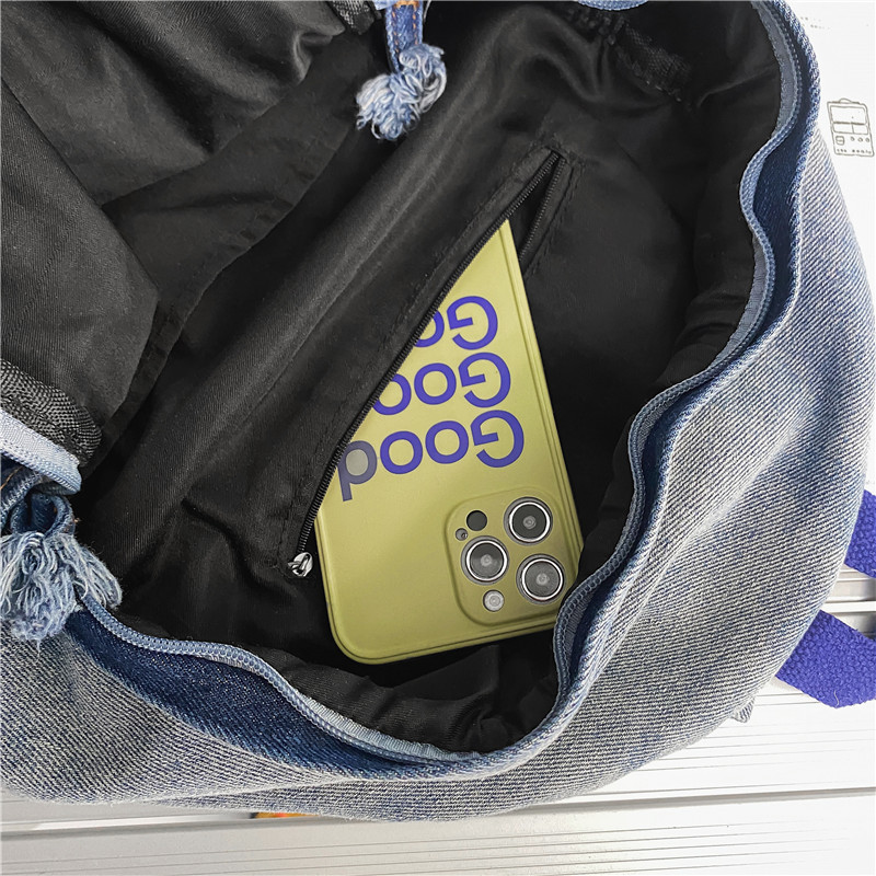 Τζιν Γυναικεία ρετρό σακίδιο πλάτης Τσάντα ταξιδιού Τσάντα μεγάλης χωρητικότητας Σχολικές τσάντες κολλεγίου για έφηβα κορίτσια Rugtas