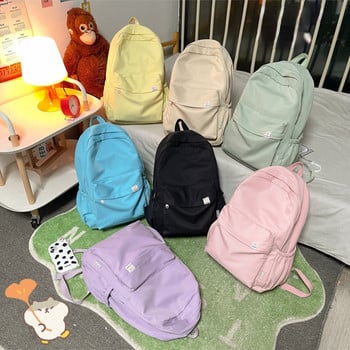 Дамска водоустойчива ученическа раница чанта Дамски отделни карирани раници Корейски ученически чанти с голям капацитет през рамо Раница