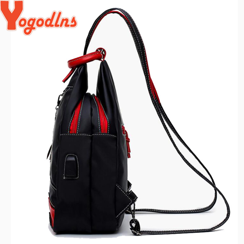 Yogodlns NOU Retro Frunze Stilul Studentesc Rucsac Multifunctional Fete Nylon Rucsac Impermeabil Geanta de scoala