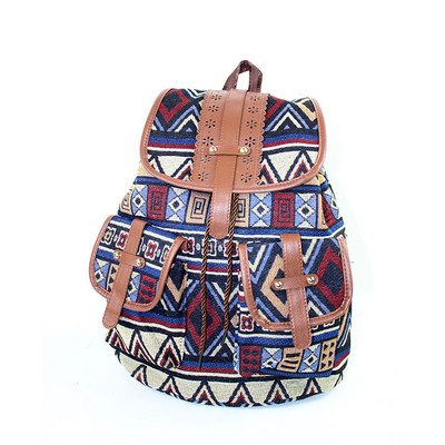 Naiste trükkimine seljakott, lõuendist koolikotid teismelistele, suur õlakott nädalavahetuse reisiseljakott, kvaliteetne