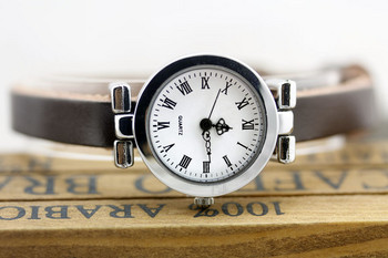 shsby Νέα μόδα καυτές πωλήσεις Γνήσιο δέρμα γυναικείο ασημένιο ρολόι ROMA vintage ρολόι γυναικείο φόρεμα ρολόγια