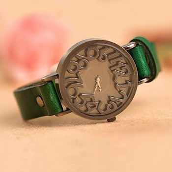 Shsby New Vintage Digital Hollow Γνήσιο δερμάτινο ρολόγια αγελάδας με λουράκι Γυναικεία ρολόγια φορέματος Γυναικείο ρολόι χαλαζία Φοιτητικό ρολόι ελεύθερου χρόνου