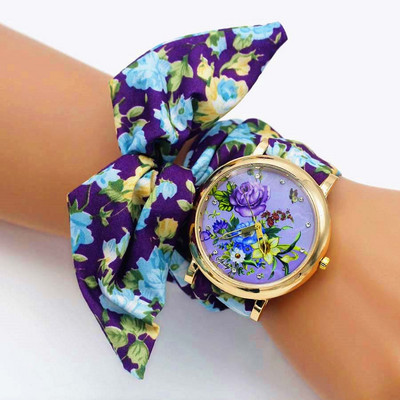 Shsby új divat virág női ruha órák női virágos szövet kvarc karóra Sweet Girls karkötő óra Relogio Feminino