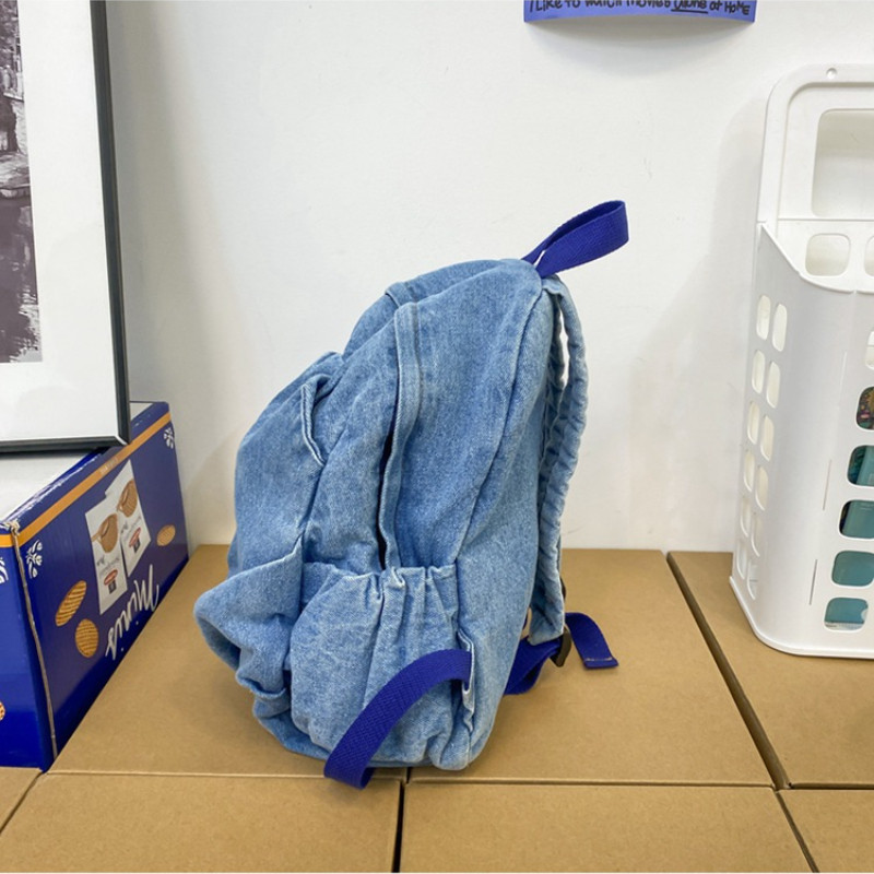 Vintage farmer Jean női hátizsákok Preppy stílusú válltáskák Lányok iskolatáskák Utazási alkalmi naptáskák Alkalmi utazótáska