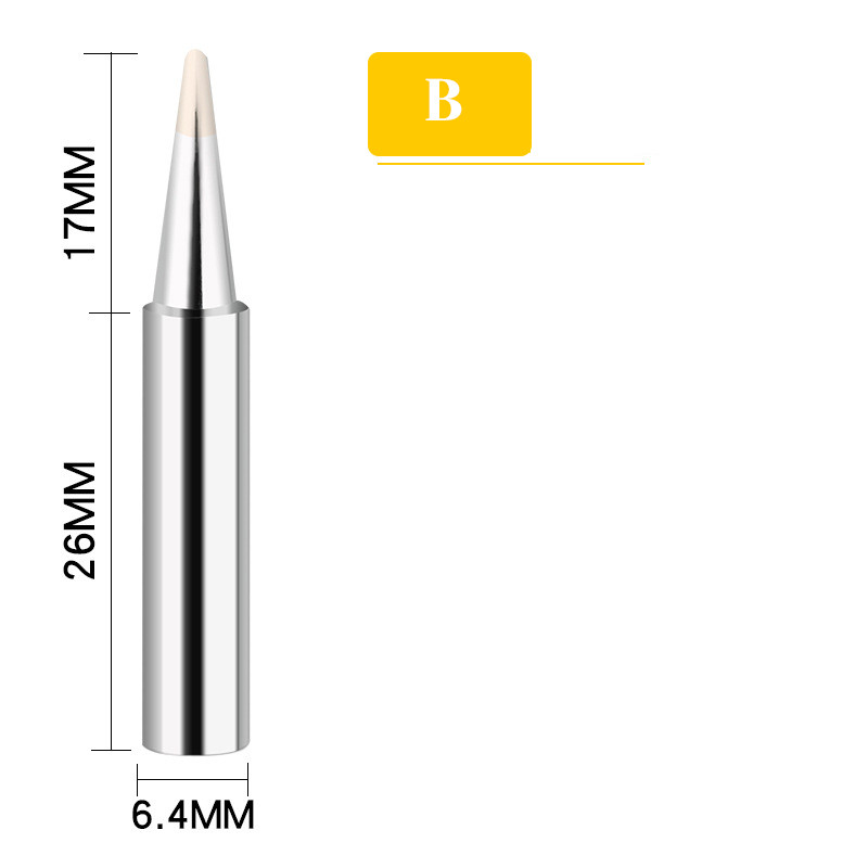 5vnt 900M (I+B+K+3C+2.4D) skardiniai lituoklio antgaliai, vidinio šildymo pastovi temperatūra, suvirinimo antgaliai, litavimo priedai