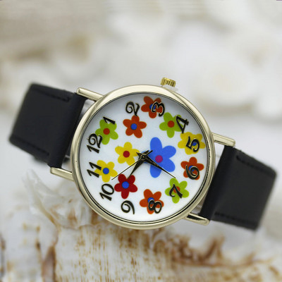 Shsby zīmola ziedi Ādas siksniņas pulksteņi sieviešu kleitas pulkstenis modes meitene ikdienišķs kvarca pulkstenis sieviešu rokas pulkstenis relogio feminino