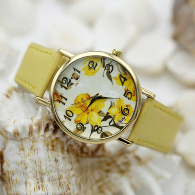 Shsby zīmola ziedi Ādas siksniņas pulksteņi sieviešu kleitas pulkstenis modes meitene ikdienišķs kvarca pulkstenis sieviešu rokas pulkstenis relogio feminino